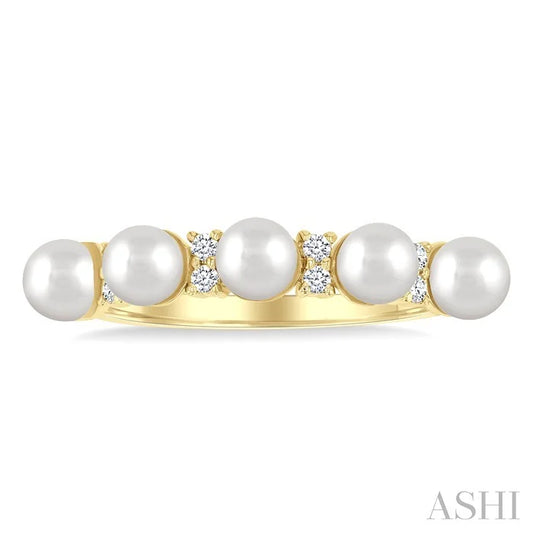 Pearl & Diamond Fashion Ring
