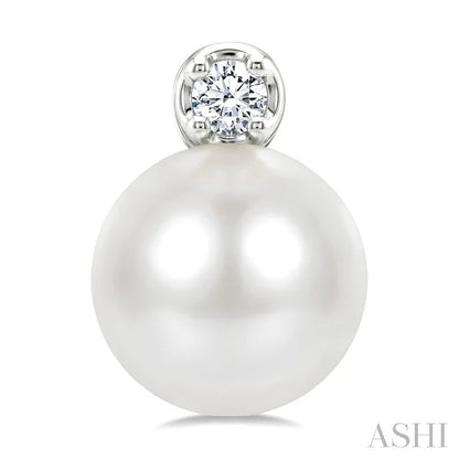Pearl & Petite Diamond Fashion Earrings