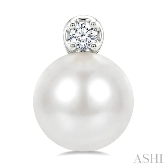 Pearl & Petite Diamond Fashion Earrings