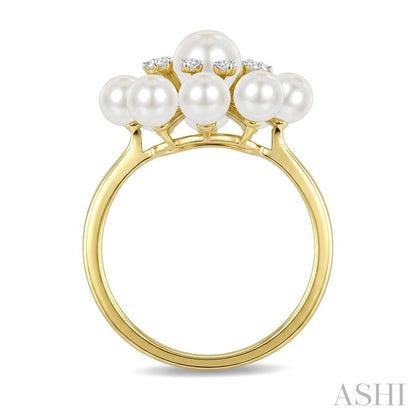 Pearl & Diamond Fashion Ring