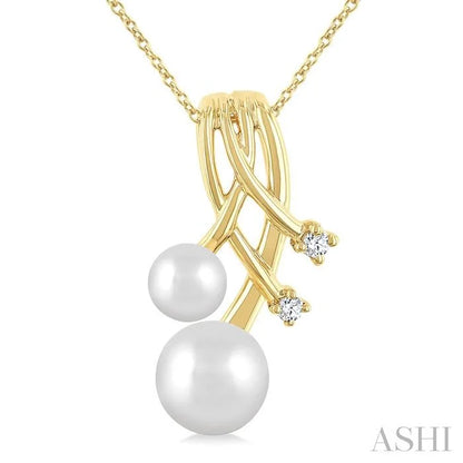 Pearl & Diamond Fashion Pendant