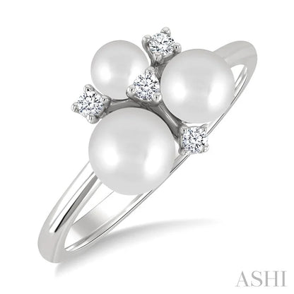 Pearl & Diamond Fashion Ring