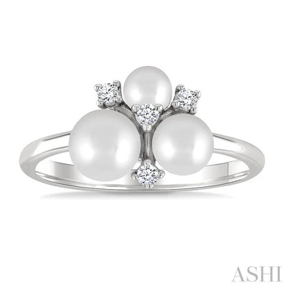Pearl & Diamond Fashion Ring