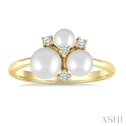 Pearl & Diamond Fashion Ring