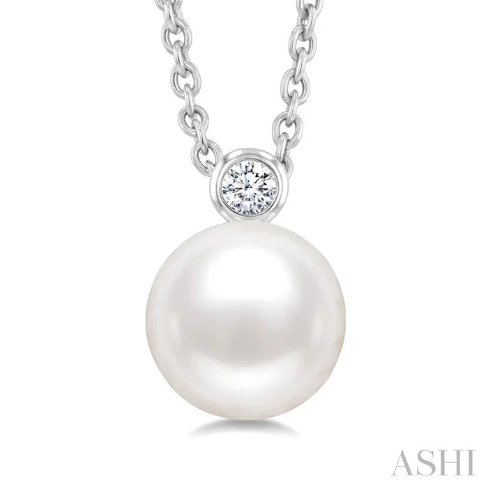 Pearl & Diamond Pendant