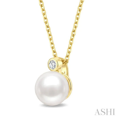 Pearl & Diamond Pendant