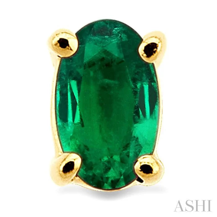 Oval Shape Gemstone Stud Earrings