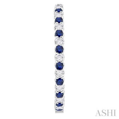 Inside-Out Alternate Gemstone & Diamond Hoop Earrings