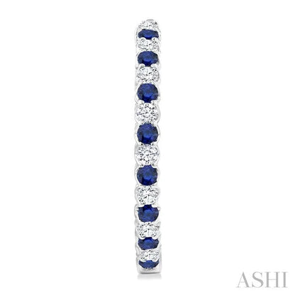 Inside-Out Alternate Gemstone & Diamond Hoop Earrings