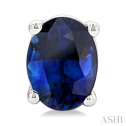 Oval Shape Gemstone Stud Earrings