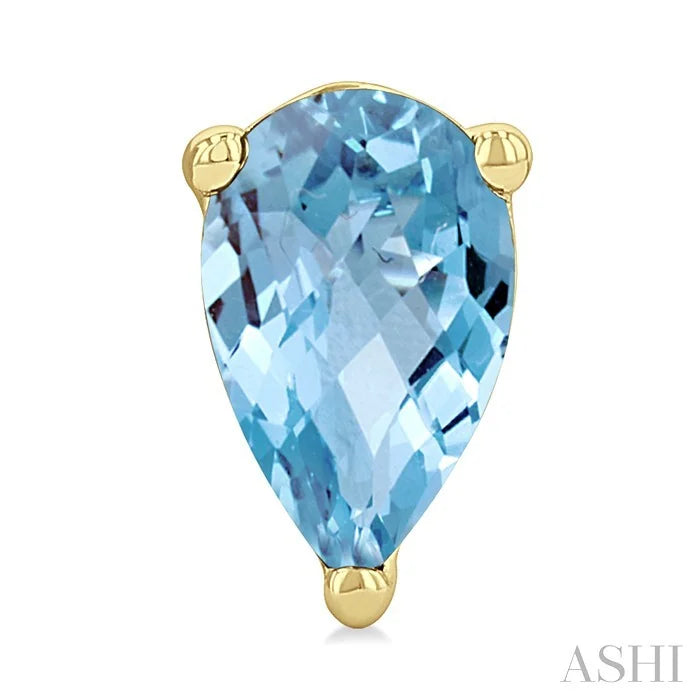 Pear Shape Gemstone Stud Earrings