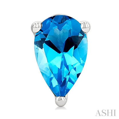 Pear Shape Gemstone Stud Earrings