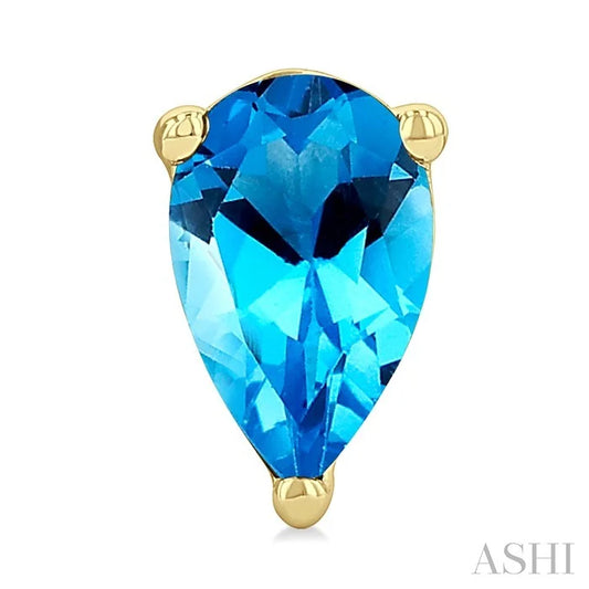 Pear Shape Gemstone Stud Earrings