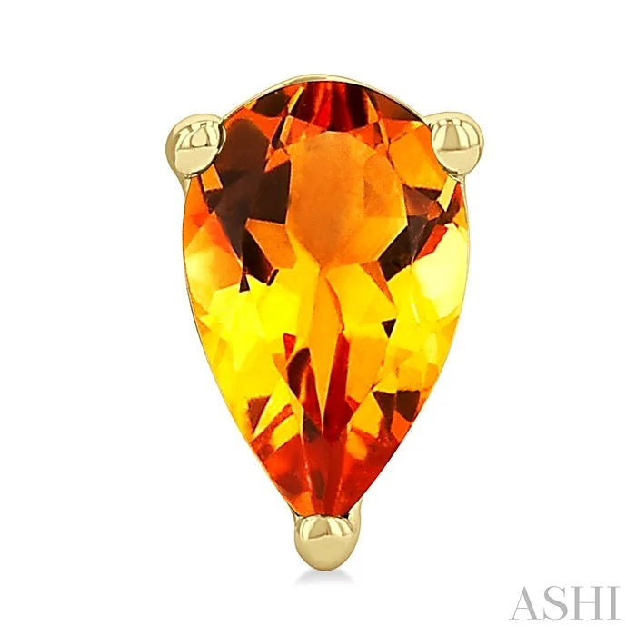 Pear Shape Gemstone Stud Earrings