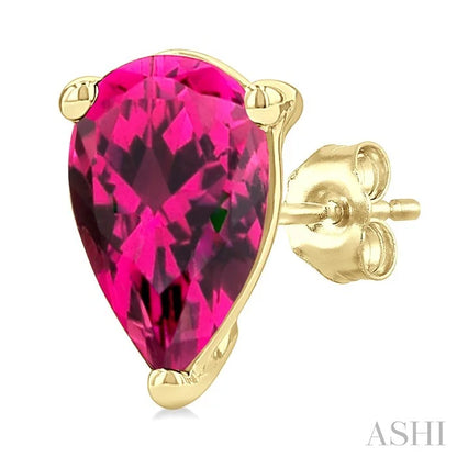 Pear Shape Gemstone Stud Earrings