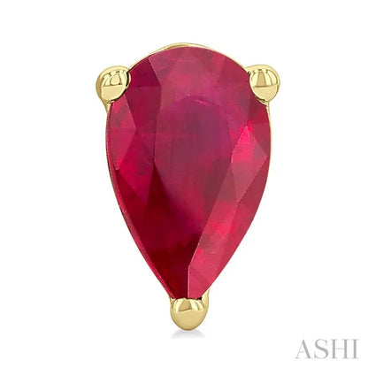 Pear Shape Gemstone Stud Earrings