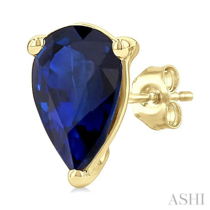Pear Shape Gemstone Stud Earrings