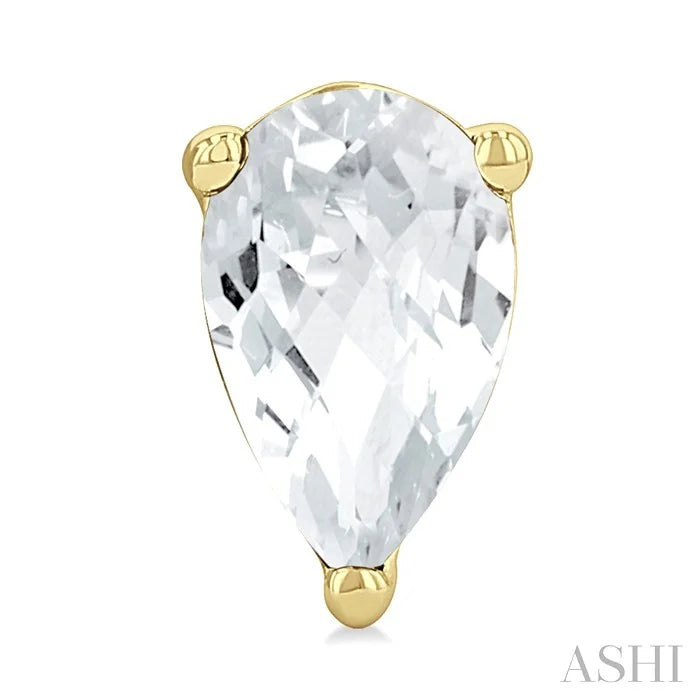 Pear Shape Gemstone Stud Earrings