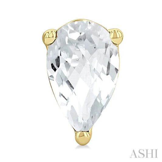Pear Shape Gemstone Stud Earrings