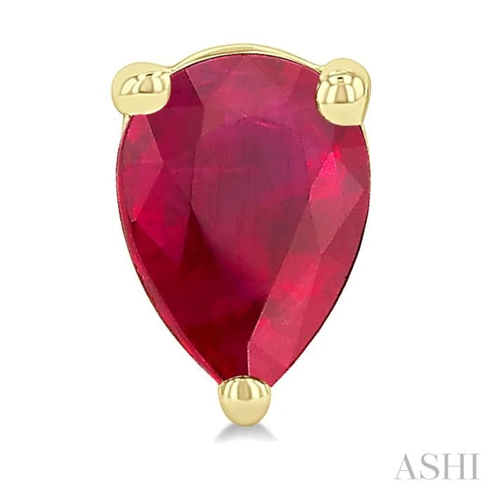 Pear Shape Gemstone Stud Earrings