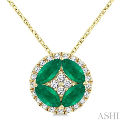 Gemstone & Diamond Fashion Pendant