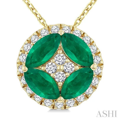 Gemstone & Diamond Fashion Pendant