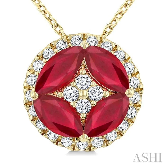 Gemstone & Diamond Fashion Pendant