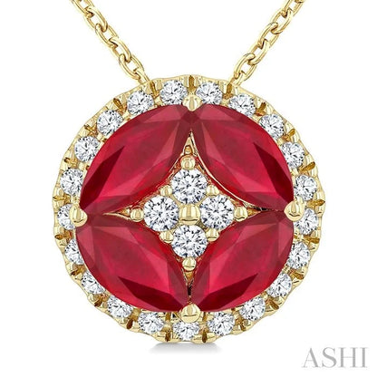 Gemstone & Diamond Fashion Pendant