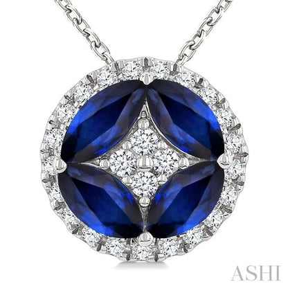 Gemstone & Diamond Fashion Pendant