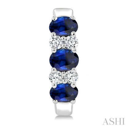 Gemstone & Diamond Hoop Earrings
