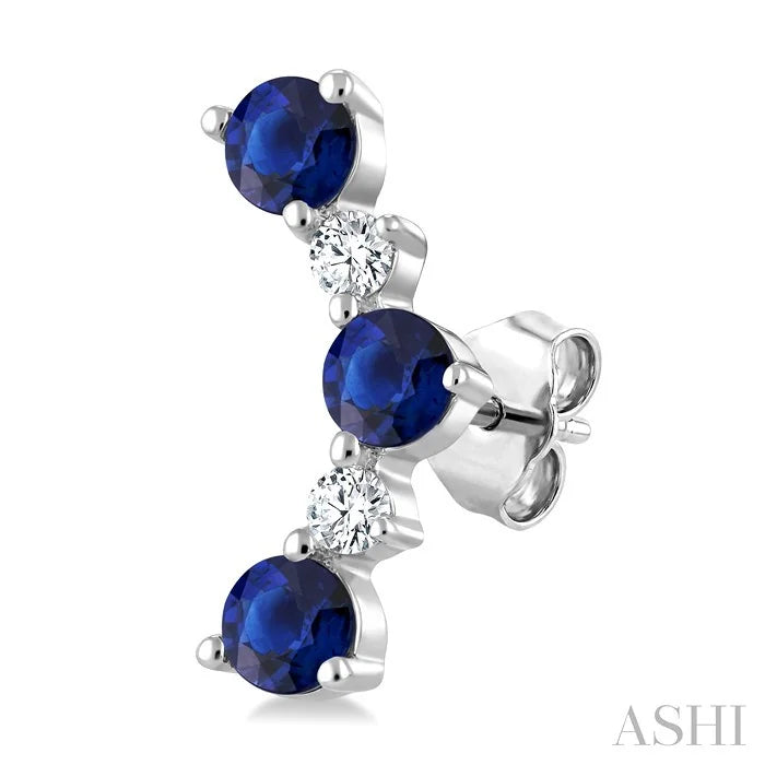 Gemstone & Petite Diamond Fashion Ear Climbers