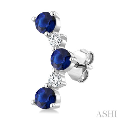 Gemstone & Petite Diamond Fashion Ear Climbers