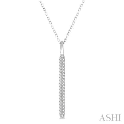 Vertical Bar Diamond Pendant
