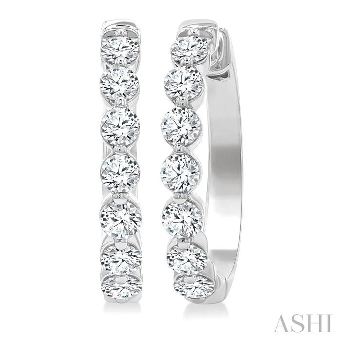 Diamond Hoop Earrings