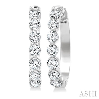 Diamond Hoop Earrings