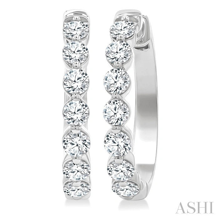 Diamond Fashion Hoop Earrings