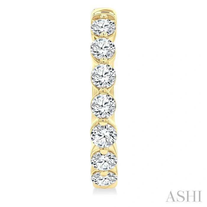 Diamond Fashion Hoop Earrings