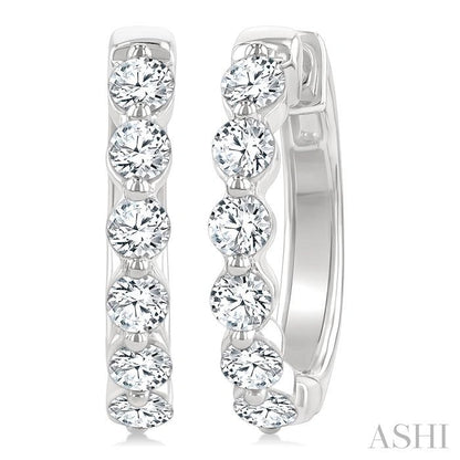 Diamond Hoop Earrings