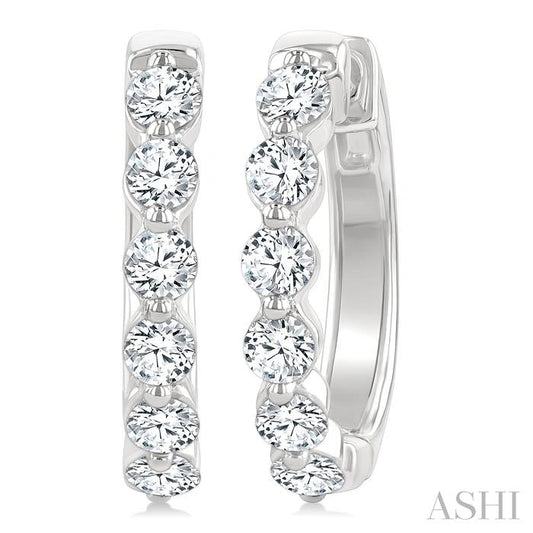 Diamond Hoop Earrings
