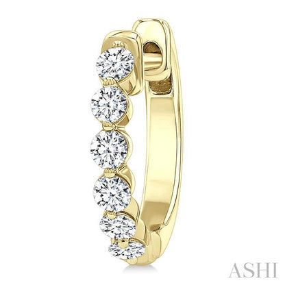 Diamond Fashion Hoop Earrings