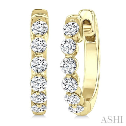 Diamond Fashion Hoop Earrings