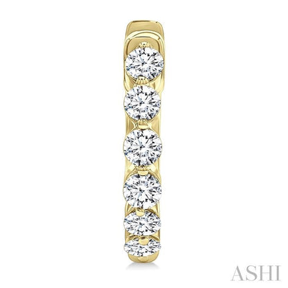 Diamond Fashion Hoop Earrings