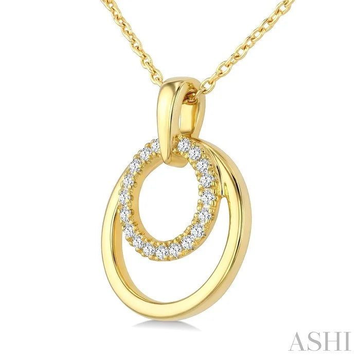 Round Shape Petite Diamond Fashion Pendant