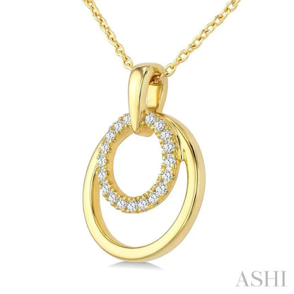 Round Shape Petite Diamond Fashion Pendant