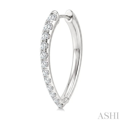 Chevron Diamond Fashion Hoop Earrings