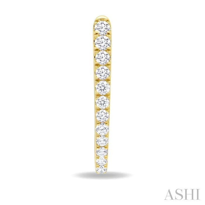 Chevron Diamond Fashion Hoop Earrings