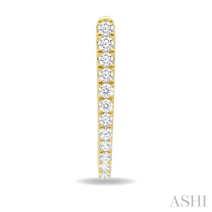 Chevron Diamond Fashion Hoop Earrings