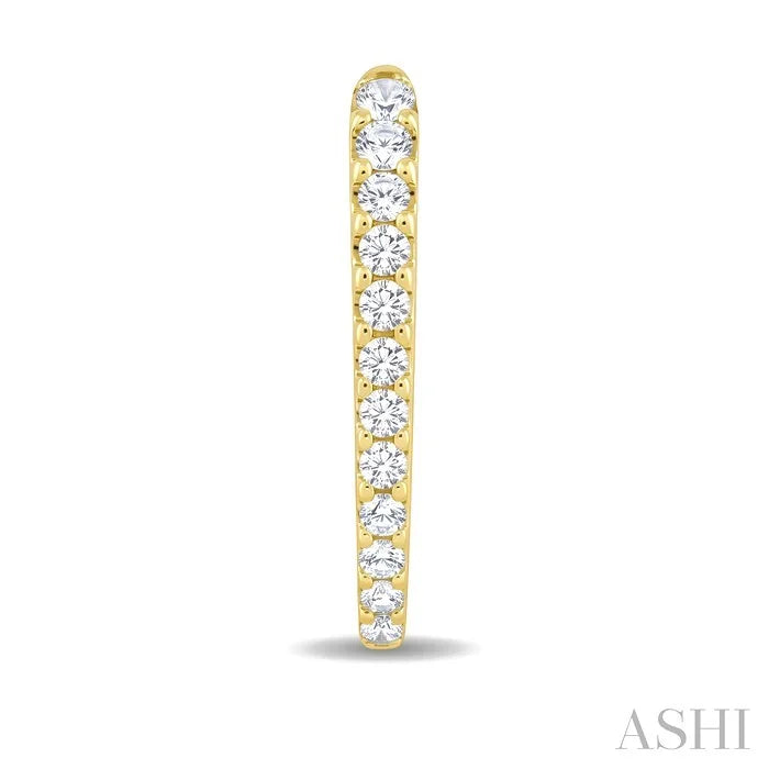 Chevron Diamond Fashion Hoop Earrings