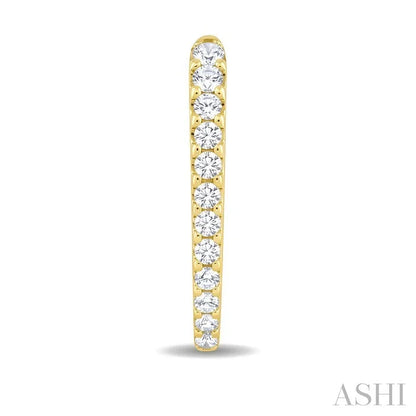 Chevron Diamond Fashion Hoop Earrings