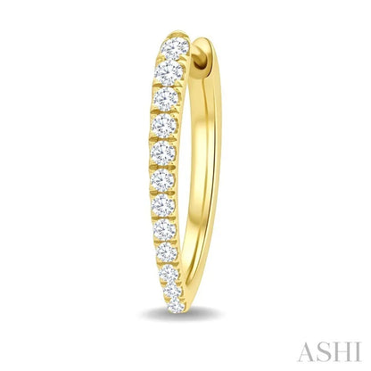 Chevron Diamond Fashion Hoop Earrings